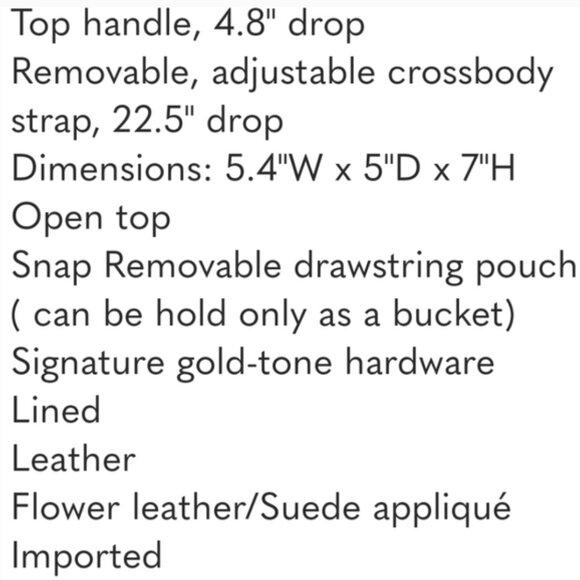 Tory Burch Mini Emerson Applique Bucket Bag - Picture 3 of 3